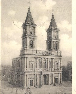 Bazilika Božského spasitele (výřez z pohlednice z roku 1899)