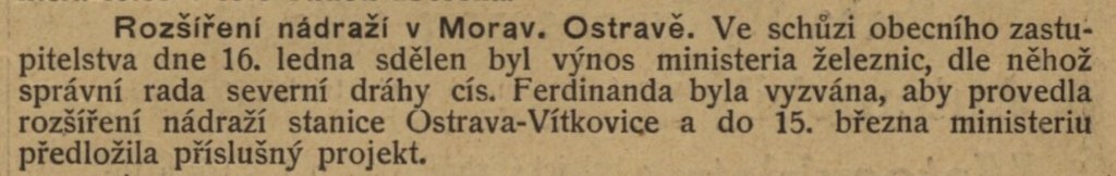 Rozšíření nádraží Ostrava – Vítkovice
